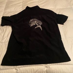 Men’s Black Tip Button Down